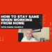 Staying Sane Working from Home - How to stay Sober, Sane and Safe from Coronavirus